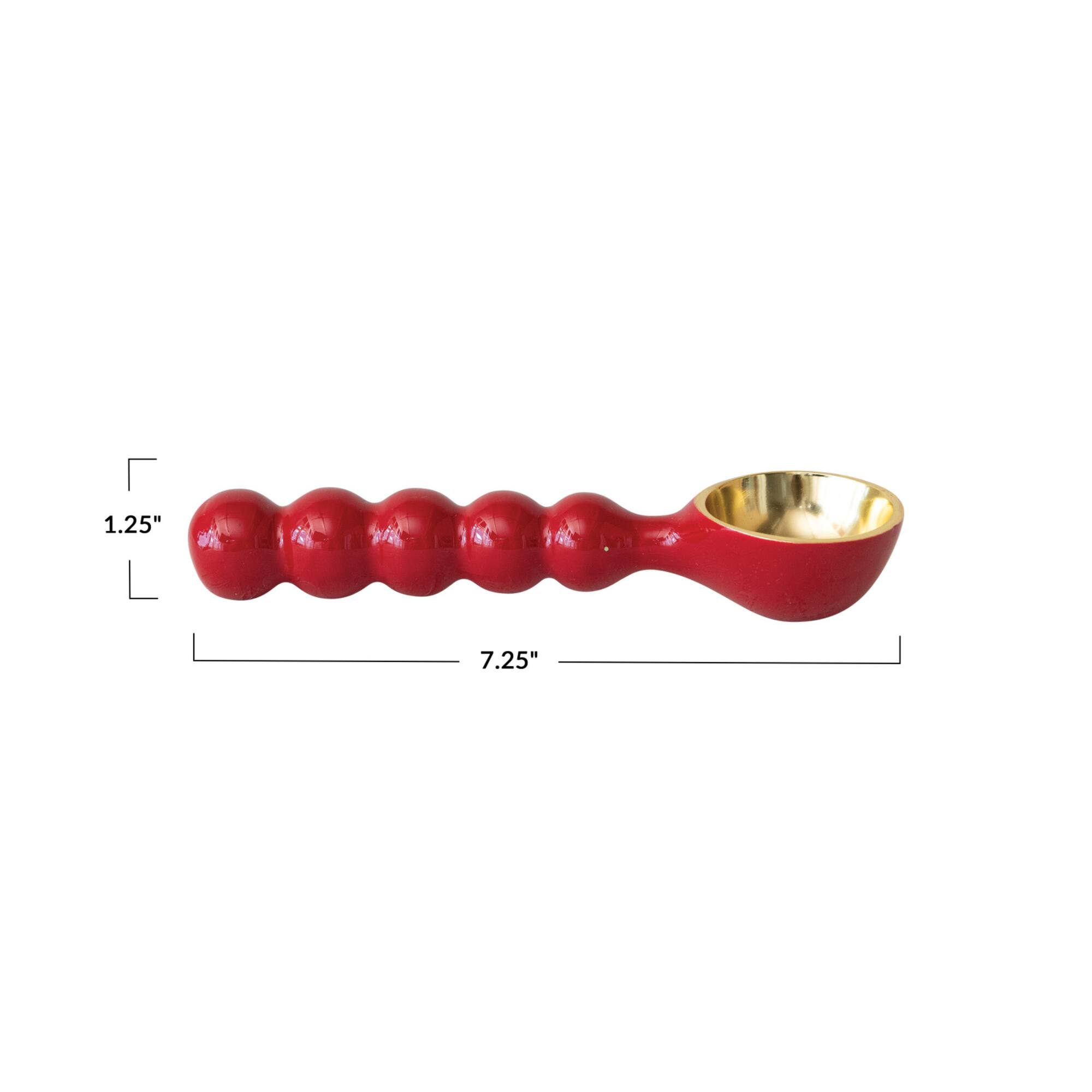 Hello Honey® Red & Gold Enameled Aluminum Ice Cream Scoop
